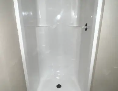 Shower stall after reglazing in Mount Vernon
