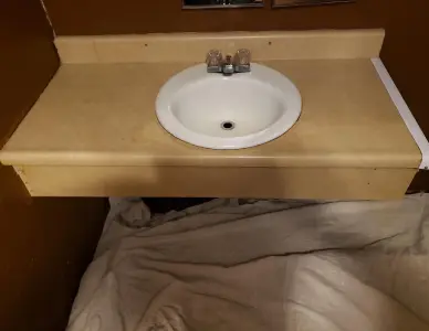 Sink before reglazing in Mount Vernon