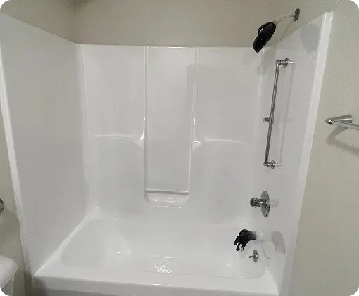 Shower stall resurfacing during the reglazing process