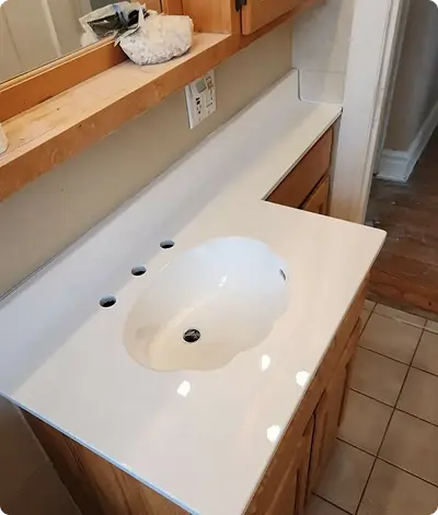 Professional sink reglazing service